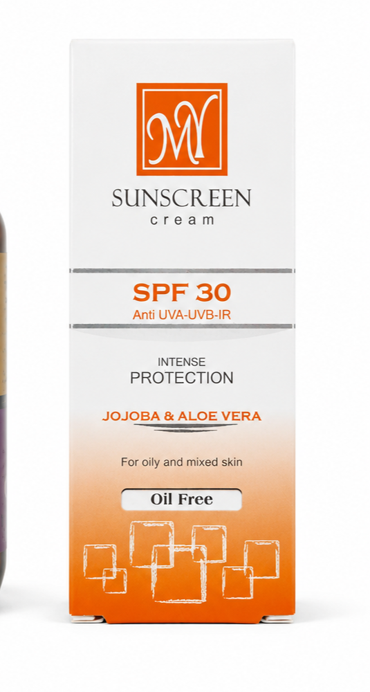 کرم ضد آفتاب بی رنگ مایSPF30 مخصوص پوست چرب